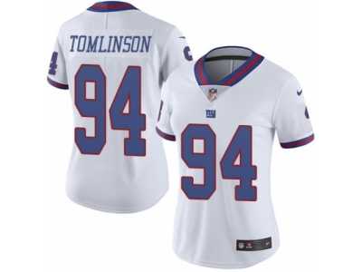 Women's Nike New York Giants #94 Dalvin Tomlinson Limited White Rush NFL Jersey