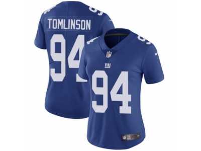 Women's Nike New York Giants #94 Dalvin Tomlinson Vapor Untouchable Limited Royal Blue Team Color NFL Jersey
