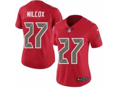 Women's Nike Tampa Bay Buccaneers #27 J.J. Wilcox Limited Red Rush NFL Jersey
