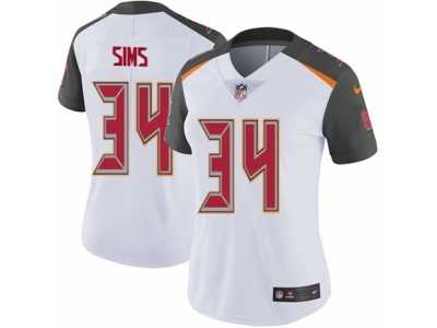 Women's Nike Tampa Bay Buccaneers #34 Charles Sims Vapor Untouchable Limited White NFL Jersey