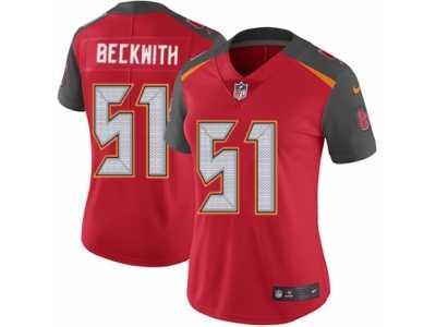 Women's Nike Tampa Bay Buccaneers #51 Kendell Beckwith Vapor Untouchable Limited Red Team Color NFL Jersey