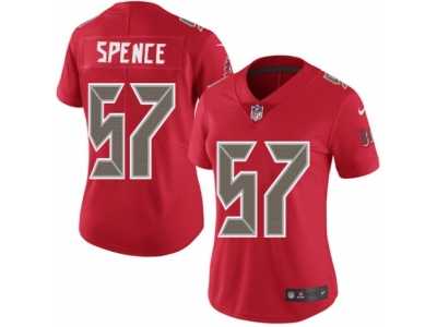 Women's Nike Tampa Bay Buccaneers #57 Noah Spence Limited Red Rush NFL Jersey