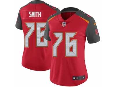 Women's Nike Tampa Bay Buccaneers #76 Donovan Smith Vapor Untouchable Limited Red Team Color NFL Jersey