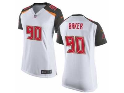 Women's Nike Tampa Bay Buccaneers #90 Chris Baker Limited White NFL Jersey