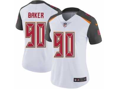 Women's Nike Tampa Bay Buccaneers #90 Chris Baker Vapor Untouchable Limited White NFL Jersey