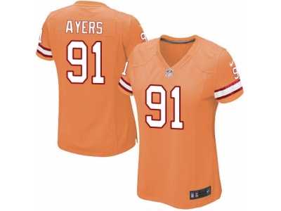 Women's Nike Tampa Bay Buccaneers #91 Robert Ayers Limited Orange Glaze Alternate NFL Jersey