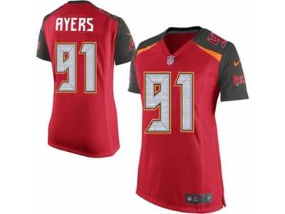 Women's Nike Tampa Bay Buccaneers #91 Robert Ayers Limited Red Team Color NFL Jersey