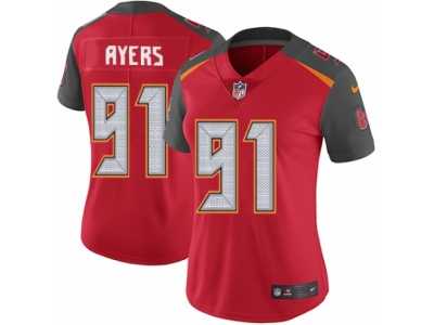 Women's Nike Tampa Bay Buccaneers #91 Robert Ayers Vapor Untouchable Limited Red Team Color NFL Jersey