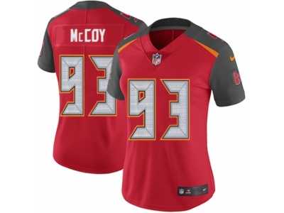 Women's Nike Tampa Bay Buccaneers #93 Gerald McCoy Vapor Untouchable Limited Red Team Color NFL Jersey