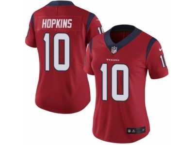 Women's Nike Houston Texans #10 DeAndre Hopkins Vapor Untouchable Limited Red Alternate NFL Jersey