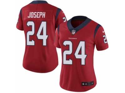 Women's Nike Houston Texans #24 Johnathan Joseph Vapor Untouchable Limited Red Alternate NFL Jersey