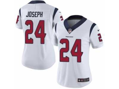 Women's Nike Houston Texans #24 Johnathan Joseph Vapor Untouchable Limited White NFL Jersey