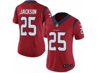 Women's Nike Houston Texans #25 Kareem Jackson Vapor Untouchable Limited Red Alternate NFL Jersey