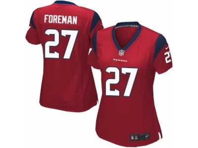 Women's Nike Houston Texans #27 D'Onta Foreman Limited Red Alternate NFL Jersey