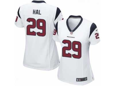 Women's Nike Houston Texans #29 Andre Hal Limited White NFL Jersey
