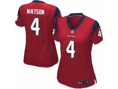 Women's Nike Houston Texans #4 Deshaun Watson Limited Red Alternate NFL Jersey