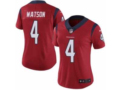 Women's Nike Houston Texans #4 Deshaun Watson Vapor Untouchable Limited Red Alternate NFL Jersey