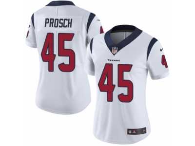 Women's Nike Houston Texans #45 Jay Prosch Vapor Untouchable Limited White NFL Jersey