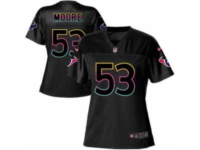 Women's Nike Houston Texans #53 Sio Moore Game Black Fashion NFL Jersey