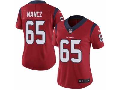 Women's Nike Houston Texans #65 Greg Mancz Vapor Untouchable Limited Red Alternate NFL Jersey