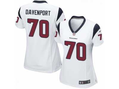 Women's Nike Houston Texans #70 Julien Davenport Limited White NFL Jersey