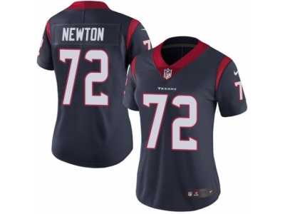Women's Nike Houston Texans #72 Derek Newton Vapor Untouchable Limited Navy Blue Team Color NFL Jersey