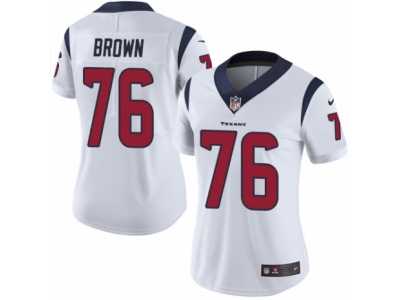 Women's Nike Houston Texans #76 Duane Brown Vapor Untouchable Limited White NFL Jersey