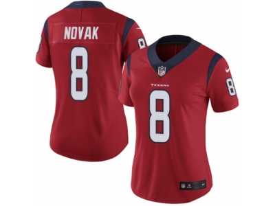 Women's Nike Houston Texans #8 Nick Novak Vapor Untouchable Limited Red Alternate NFL Jersey
