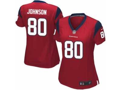 Women's Nike Houston Texans #80 Andre Johnson Limited Red Alternate NFL Jersey