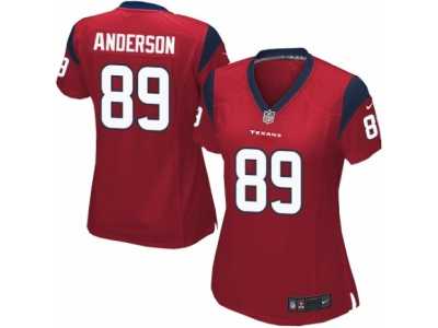 Women's Nike Houston Texans #89 Stephen Anderson Limited Red Alternate NFL Jersey
