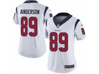 Women's Nike Houston Texans #89 Stephen Anderson Vapor Untouchable Limited White NFL Jersey