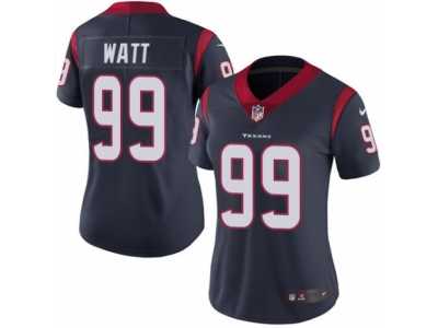 Women's Nike Houston Texans #99 J.J. Watt Vapor Untouchable Limited Navy Blue Team Color NFL Jersey