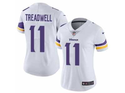 Women's Nike Minnesota Vikings #11 Laquon Treadwell Vapor Untouchable Limited White NFL Jersey