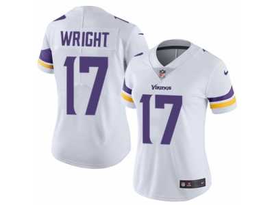 Women's Nike Minnesota Vikings #17 Jarius Wright Vapor Untouchable Limited White NFL Jersey