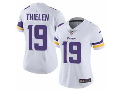 Women's Nike Minnesota Vikings #19 Adam Thielen Vapor Untouchable Limited White NFL Jersey