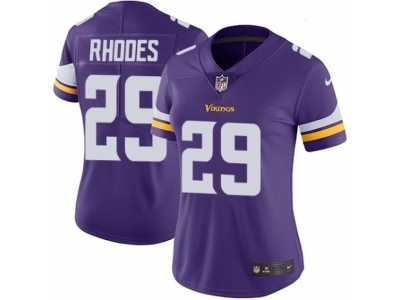 Women's Nike Minnesota Vikings #29 Xavier Rhodes Vapor Untouchable Limited Purple Team Color NFL Jersey