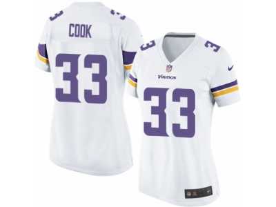 Women's Nike Minnesota Vikings #33 Dalvin Cook Limited White NFL Jersey