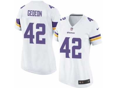 Women's Nike Minnesota Vikings #42 Ben Gedeon Limited White NFL Jersey