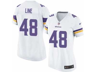 Women's Nike Minnesota Vikings #48 Zach Line Limited White NFL Jersey