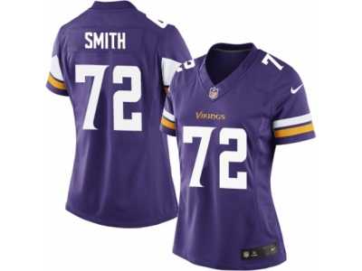 Women's Nike Minnesota Vikings #72 Andre Smith Limited Purple Team Color NFL Jersey