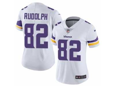 Women's Nike Minnesota Vikings #82 Kyle Rudolph Vapor Untouchable Limited White NFL Jersey