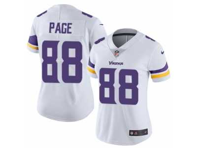 Women's Nike Minnesota Vikings #88 Alan Page Vapor Untouchable Limited White NFL Jersey