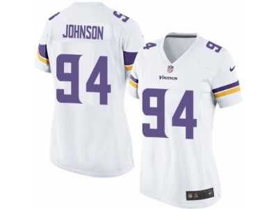 Women's Nike Minnesota Vikings #94 Jaleel Johnson Limited White NFL Jersey