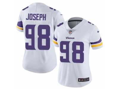 Women's Nike Minnesota Vikings #98 Linval Joseph Vapor Untouchable Limited White NFL Jersey