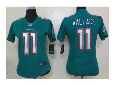 Nike Women NFL Miami Dolphins #11 Mike Wallace green Jerseys[Limited]