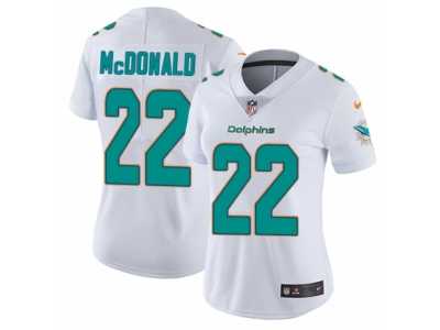 Women's Nike Miami Dolphins #22 T.J. McDonald Vapor Untouchable Limited White NFL Jersey
