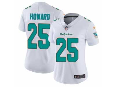 Women's Nike Miami Dolphins #25 Xavien Howard Vapor Untouchable Limited White NFL Jersey