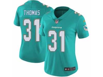 Women's Nike Miami Dolphins #31 Michael Thomas Vapor Untouchable Limited Aqua Green Team Color NFL Jersey