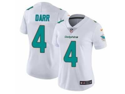 Women's Nike Miami Dolphins #4 Matt Darr Vapor Untouchable Limited White NFL Jersey
