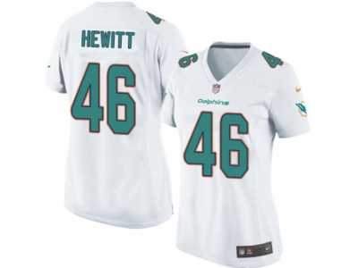 Women's Nike Miami Dolphins #46 Neville Hewitt Limited White NFL Jersey